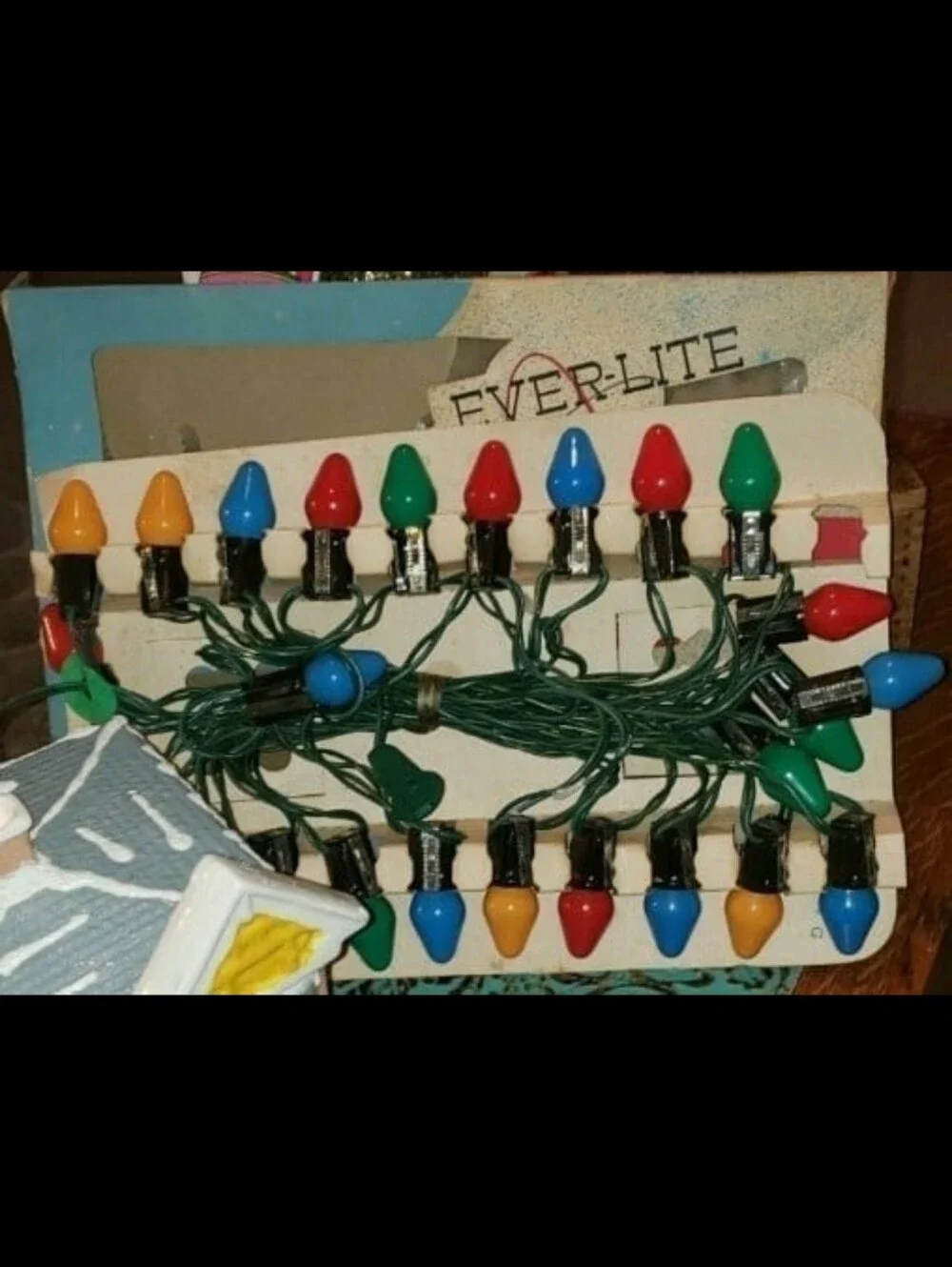 Vintage MCM EVER-LITE String Lights
